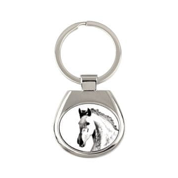 Artdog Andaluzijski - obesek za ključe s konjem, obesek za ključe s tiskom, personalizirana oznaka Art-Dog