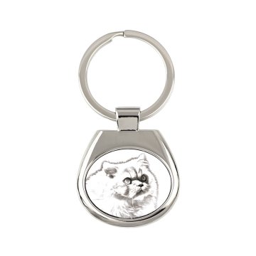 Artdog Himalayan - obesek za ključe z mačko, obesek za ključe s tiskom, personalizirana etiketa Art-Dog
