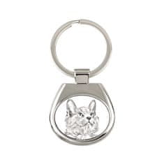 Artdog Nebelung - obesek za ključe z mačko, obesek za ključe s potiskom, personalizirana etiketa Art-Dog