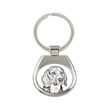 Artdog Beagle - obesek za ključe s psom, obesek za ključe s potiskom, personalizirana etiketa Art-Dog