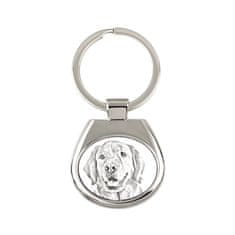 Artdog Zlati prinašalec - obesek za ključe s psom, obesek za ključe s tiskom, personalizirana etiketa Art-Dog
