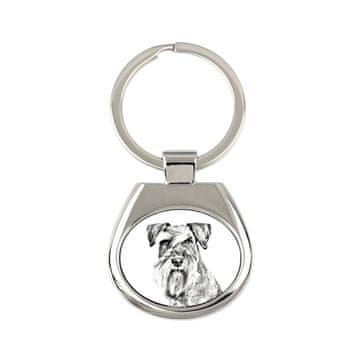 Artdog Šnavcer, Šnavcer - obesek za ključe s psom, obesek za ključe s tiskom, personalizirana oznaka znamke Art-Dog