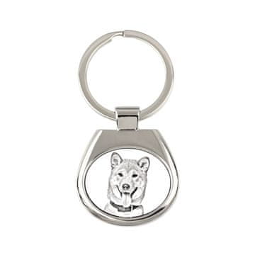 Artdog Shiba Inu - obesek za ključe s psom, obesek za ključe s tiskom, personalizirana oznaka Art-Dog