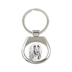 Artdog Afganistanski hrt - obesek za ključe s psom, obesek za ključe s potiskom, personalizirana oznaka Art-Dog