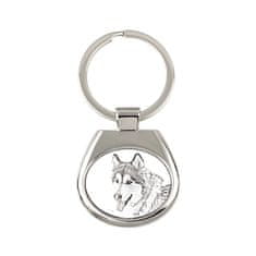 Artdog Aljaški malamut - obesek za ključe s psom, obesek za ključe s potiskom, personalizirana oznaka Art-Dog