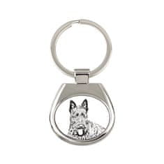Artdog Škotski terier, Aberdeen terier - obesek za ključe s psom, obesek za ključe s potiskom, personalizirana etiketa Art-Dog