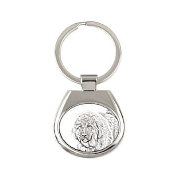 Artdog Tibetanski mastif, tibetanska nemška doga - obesek za ključe s psom, obesek za ključe s tiskom, personalizirana oznaka znamke Art-Dog