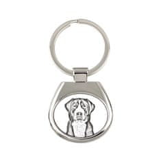Artdog Veliki švicarski planšarski pes - obesek za ključe s psom, obesek za ključe s potiskom, personalizirana oznaka znamke Art-Dog