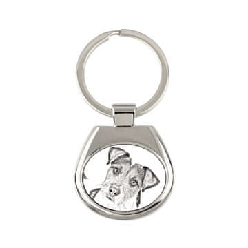 Artdog Parson Russell terier - obesek za ključe s psom, obesek za ključe s potiskom, personalizirana oznaka Art-Dog