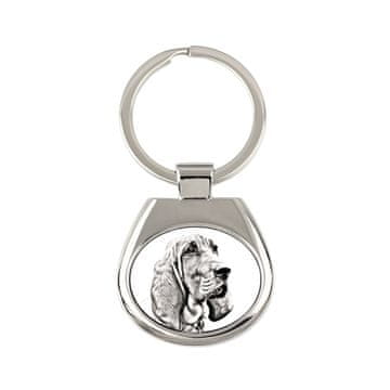 Artdog Redbone Coonhound - obesek za ključe s psom, obesek za ključe s potiskom, personalizirana oznaka Art-Dog