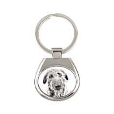Artdog Škotski hrt, Deerhound - obesek za ključe s psom, obesek za ključe s potiskom, personalizirana oznaka Art-Dog