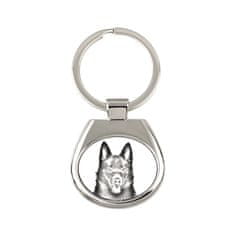 Artdog Schipperke - obesek za ključe s psom, obesek za ključe s potiskom, personalizirana etiketa Art-Dog