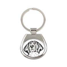 Artdog Treeing Walker Coonhound - obesek za ključe s psom, obesek za ključe s tiskom, personalizirana oznaka Art-Dog
