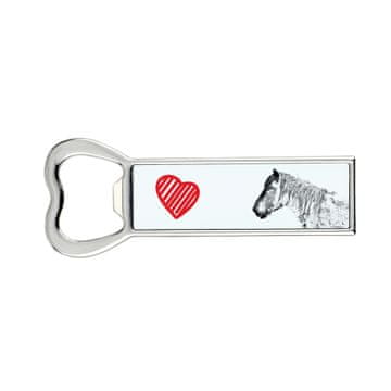 Artdog Belgijski konj - odpirač za steklenice s konjem, personaliziran odpirač za hladilnik, edinstveno darilo za moške znamke Art-Dog
