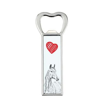 Artdog American Warmblood - odpirač za steklenice s konjem, personaliziran odpirač za hladilnik, unikatno darilo za moškega by Art-Dog