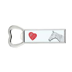 Artdog Upokojeni dirkalni konj - odpirač za steklenice s konjem, personaliziran odpirač za hladilnik, unikatno darilo za moškega by Art-Dog
