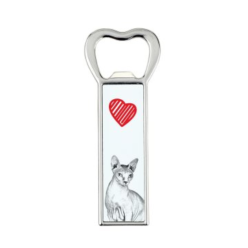 Artdog Sfinks - odpirač za steklenice z mačko, personaliziran odpirač za hladilnik, unikatno darilo za moškega by Art-Dog