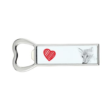 Artdog Savannah - odpirač za steklenice z mačko, personaliziran odpirač za hladilnik, unikatno darilo za moškega Art-Dog