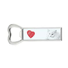 Artdog Turška angora - odpirač za steklenice z mačko, personaliziran odpirač za hladilnik, unikatno darilo za moškega by Art-Dog