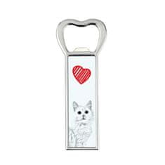 Artdog Turška veverica - odpirač za steklenice z mačko, personaliziran odpirač za hladilnik, unikatno darilo za moškega by Art-Dog