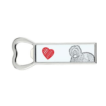Artdog Ruski črni terier - odpirač za steklenice s psom, personaliziran odpirač za hladilnik, unikatno darilo Art-Dog za moškega