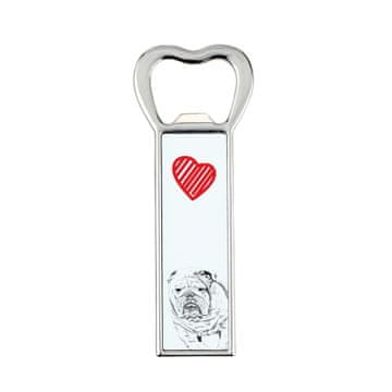 Artdog Angleški buldog, Bulldog - odpirač za steklenice s psom, personaliziran odpirač za hladilnik, unikatno darilo za moškega Art-Dog