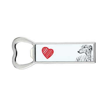 Artdog Greyhound, angleški hrt - odpirač za steklenice s psom, personaliziran odpirač za hladilnik, edinstveno darilo za moške znamke Art-Dog