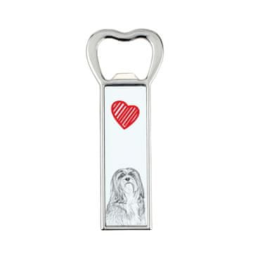 Artdog Lhasa Apso - odpirač za steklenice s psom, personaliziran odpirač za hladilnik, edinstveno darilo za moškega znamke Art-Dog