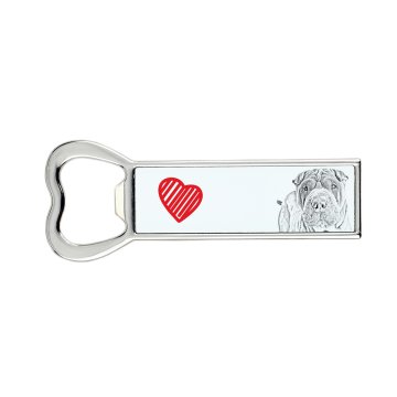 Artdog Shar Pei - odpirač za steklenice s psom, personaliziran odpirač za hladilnik, unikatno darilo za moškega Art-Dog