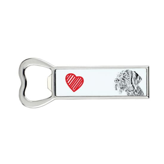 Artdog Nemški oštrodlaki ptičar, Drahthaar - odpirač za steklenice s psom, personaliziran odpirač za hladilnik, unikatno darilo za moškega Art-Dog
