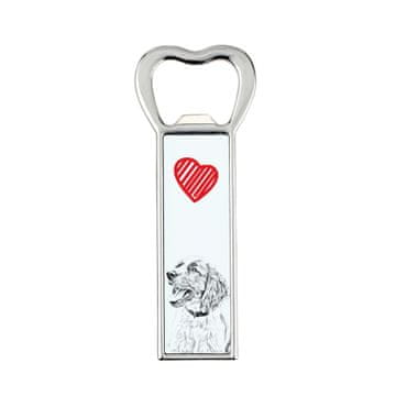 Artdog Angleški špringer španjel - odpirač za steklenice s psom, personaliziran odpirač za hladilnik, unikatno darilo za moškega Art-Dog