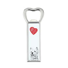 Artdog West Highland White Terrier, Westie - odpirač za steklenice s psom, personaliziran odpirač za hladilnik, unikatno darilo za moškega by Art-Dog