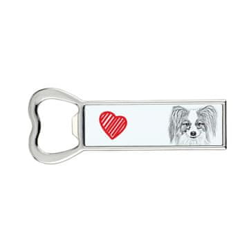 Artdog Papillon, kontinentalni španjel - odpirač za steklenice s psom, personaliziran odpirač za hladilnik, unikatno darilo za moškega Art-Dog