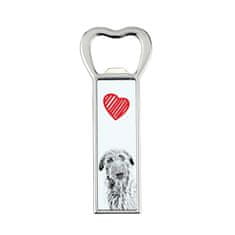 Artdog Škotski hrt, Deerhound - odpirač za steklenice s psom, personaliziran odpirač za hladilnik, unikatno darilo za moškega Art-Dog