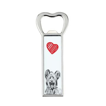 Artdog Skye Terrier - odpirač za steklenice s psom, personaliziran odpirač za hladilnik, unikatno darilo Art-Dog za moškega