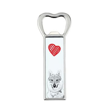 Artdog Češkoslovaški volčjak, češkoslovaški volčjak - odpirač za steklenice s psom, personaliziran odpirač za hladilnik, unikatno darilo za moškega by Art-Dog