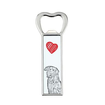 Artdog Hovawart - odpirač za steklenice s psom, personaliziran odpirač za hladilnik, unikatno darilo Art-Dog za moškega