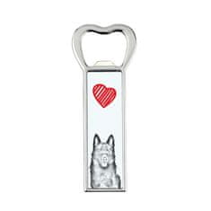 Artdog Schipperke - odpirač za steklenice s psom, personaliziran odpirač za hladilnik, unikatno darilo za moškega Art-Dog