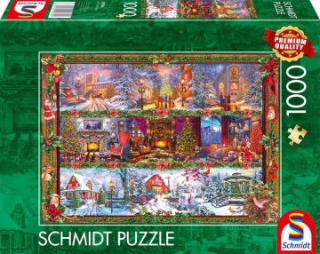 Schmidt Puzzle božične čestitke 1000 kosov