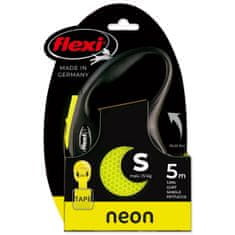 Croci FLEXI Neon New S povodec 5m/15kg neon