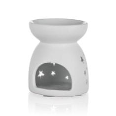 HOME DECOR Porcelanska aroma svetilka 9cm STARS