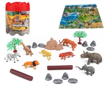 Mac Toys Komplet živali za safari 21 kosov