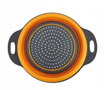 shumee Zložljivo kuhinjsko cedilo 24 cm silikon z ročaji