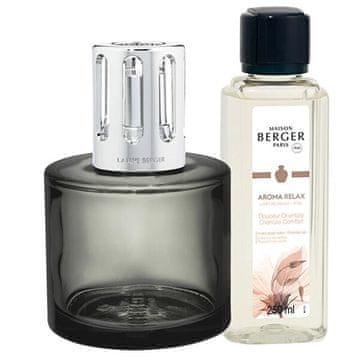 Maison Berger Paris Darilni set katalitične svetilke Aroma Relax siva + polnilo Oriental Comfort 250 ml