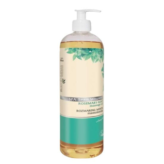 Lady stella Spa Spirit wellness masažno olje rožmarin in meta 1000 ml - s pumpico