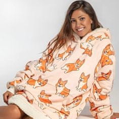 CoZy Hoodie odeja z rokavi - Kužki