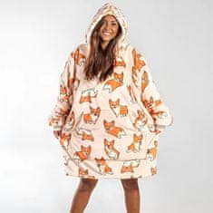 CoZy Hoodie odeja z rokavi - Kužki