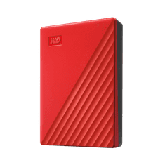 WD My Passport 6TB USB 3.2, rdeč