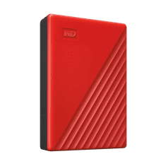 WD My Passport 6TB USB 3.2, rdeč