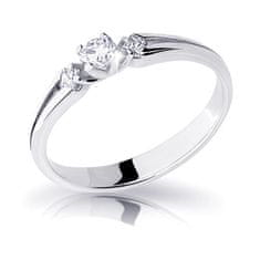 Cutie Diamonds Eleganten zaročni prstan iz belega zlata z diamanti DZ6866-2105-00-X-2 (Obseg 59 mm)